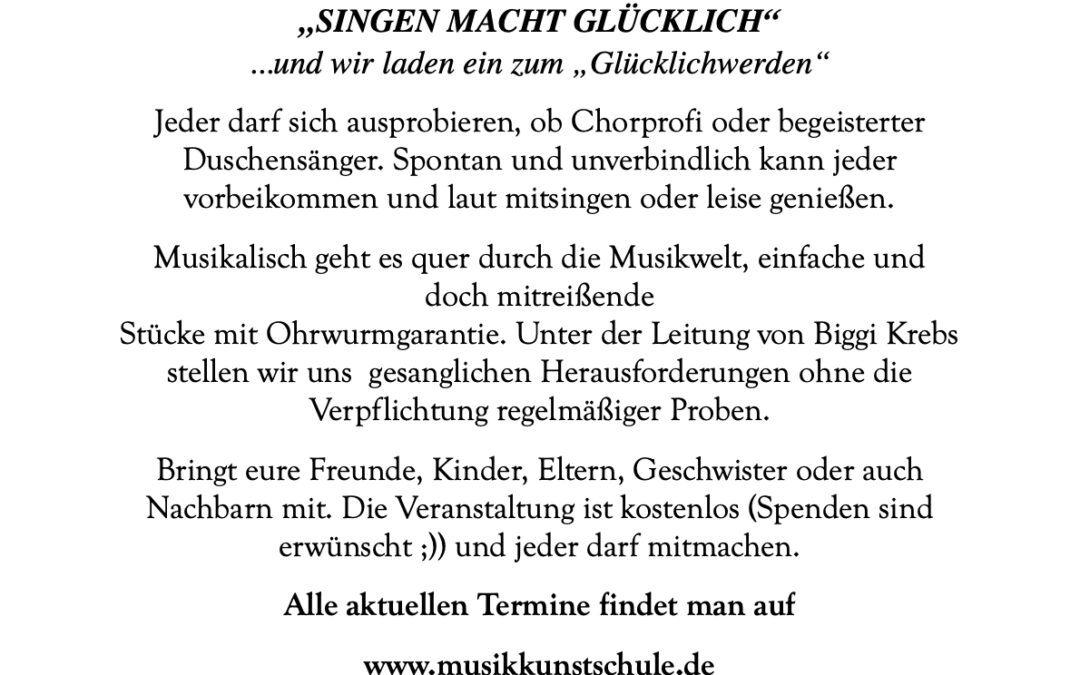 Sing Sang Song – offener Chorabend