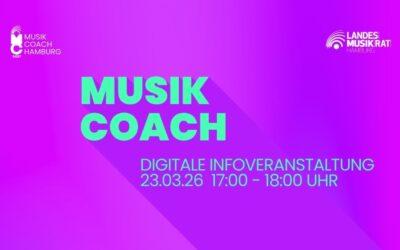 Digitale Infoveranstaltung für die Musik-Coach Hamburg Ausbildung