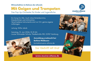 Das Pop Up-Orchester – ‚Mit Geigen und Trompeten‘